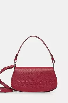 Кожаная сумка Coccinelle, бордовый