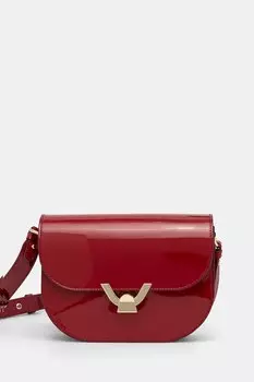 Кожаная сумка Coccinelle, бордовый