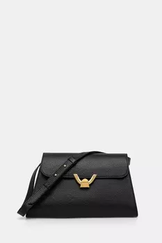 Кожаная сумка Coccinelle, черный