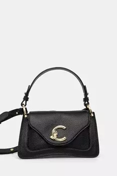 Кожаная сумка Coccinelle, черный