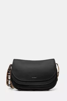 Кожаная сумка Coccinelle, черный