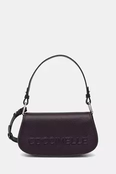 Кожаная сумка Coccinelle, фиолетовый
