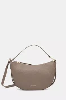 Кожаная сумка Coccinelle, коричневый