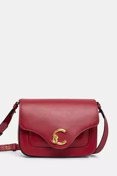 Кожаная сумка Coccinelle, красный