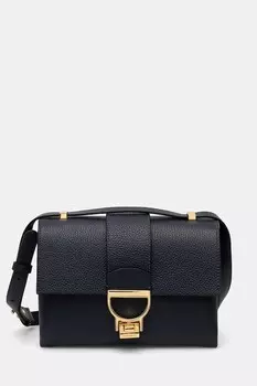 Кожаная сумка Coccinelle, темно-синий