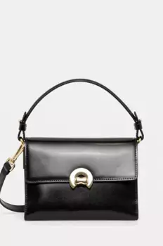 Кожаная сумка COCCINELLEBINXIE SHINY CA, черный