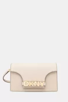 Кожаная сумка Dkny, бежевый