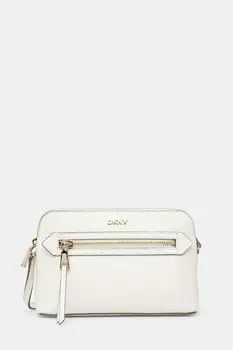 Кожаная сумка Dkny, бежевый