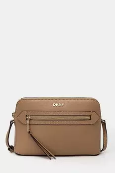 Кожаная сумка Dkny, бежевый