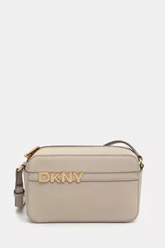 Кожаная сумка Dkny, бежевый