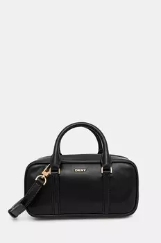 Кожаная сумка Dkny, черный
