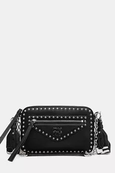 Кожаная сумка Dkny, черный