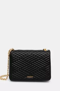 Кожаная сумка Dkny, черный