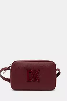 Кожаная сумка Dkny, гранатовый