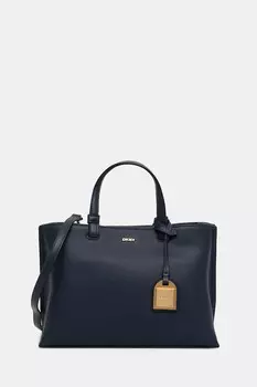 Кожаная сумка Dkny, темно-синий