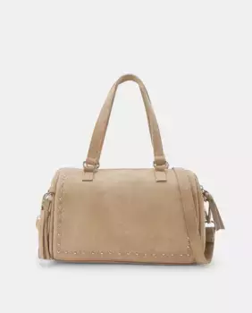 Кожаная сумка для боулинга с заклепками Green Coast, бежевый