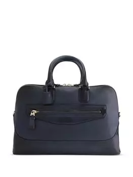 Кожаная сумка для ноутбука Santoni, синяя