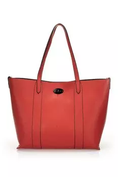 Кожаная сумка для покупок Massimo Castelli, красный