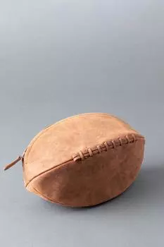 Кожаная сумка для стирки "Hunter" с мячом для регби Lakeland Leather, коричневый