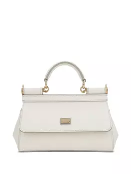 Кожаная сумка Dolce & Gabbana Sicily, белый