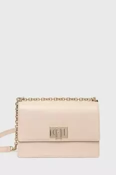 Кожаная сумка Fabiaco Furla, розовый