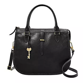 Кожаная сумка Fossil Women's Ryder Satchel Purse, черный