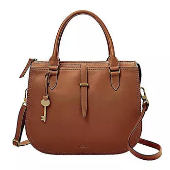 Кожаная сумка Fossil Women's Ryder Satchel Purse, коричневый