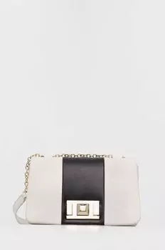 Кожаная сумка Furla, белый