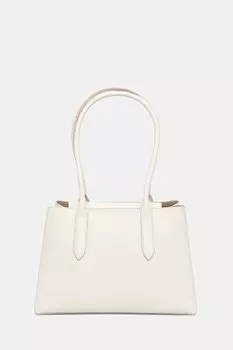 Кожаная сумка Furla, бежевый