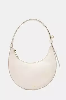 Кожаная сумка Furla, бежевый