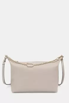 Кожаная сумка Furla, бежевый