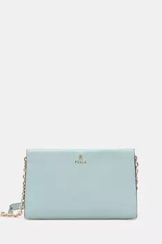Кожаная сумка Furla, бирюзовый