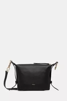Кожаная сумка Furla, черный