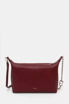 Кожаная сумка Furla, красный