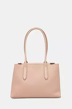 Кожаная сумка Furla, оранжевый