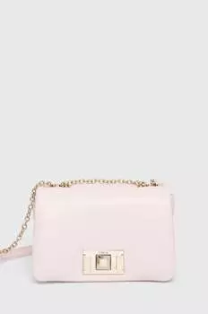 Кожаная сумка Furla, розовый