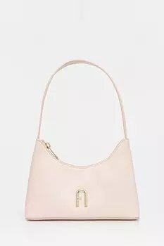 Кожаная сумка Furla, розовый