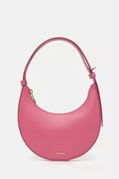 Кожаная сумка Furla, розовый