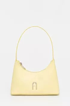 Кожаная сумка Furla, желтый
