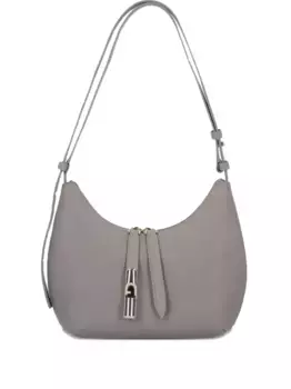 Кожаная сумка Goccia Furla, серый