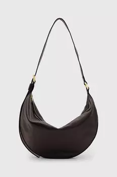 Кожаная сумка HALF MOON AllSaints, коричневый
