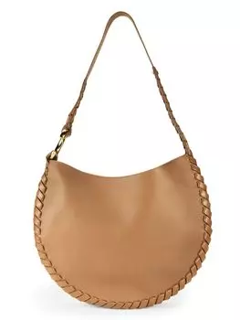 Кожаная сумка-хобо Chlo, бежевый