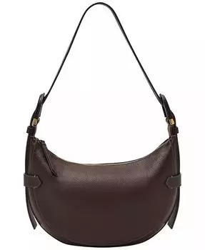 Кожаная сумка-хобо Harwell Fossil, коричневый