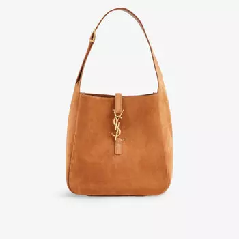 Кожаная сумка-хобо Le 5 7 Saint Laurent, коричневый