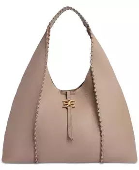 Кожаная сумка-хобо Sylvia Extra Large Sam Edelman, коричневый/бежевый