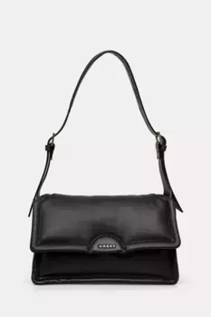 Кожаная сумка из ЭВА Guess, черный