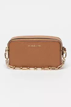 Кожаная сумка Jet Set Michael Kors, коричневый