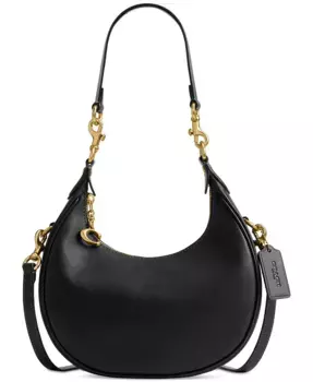 Кожаная сумка Jonie Bag 22 через плечо COACH, коричневый