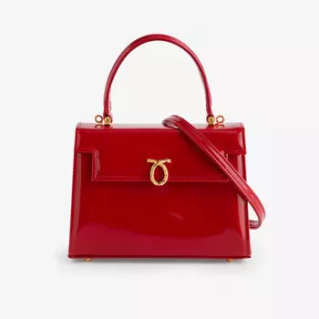 Кожаная сумка Judi с верхней ручкой Launer, красный