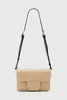 Кожаная сумка Jupiter Allsaints, бежевый